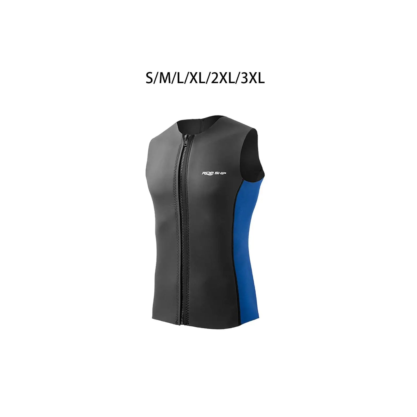 Wetsuit Top Diving Vest Sleeveless Vest for Water Sports Surfing Snorkeling