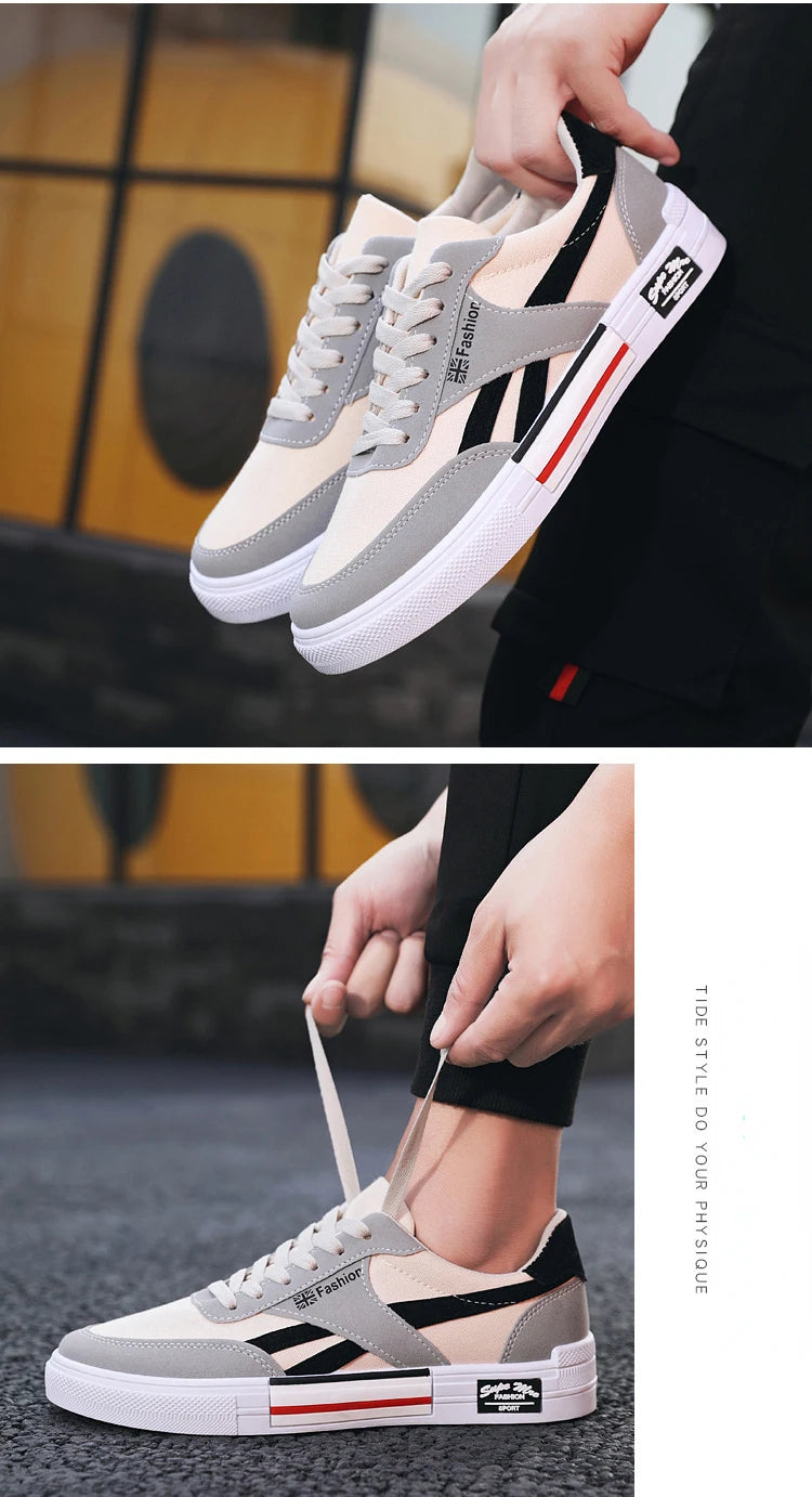 Summer Fashion Men Sneakers Breathable Casual Shoes for Man Flat Casual Sneakers Mens 2024 New Vulcanized Shoes Erkek Ayakkabı