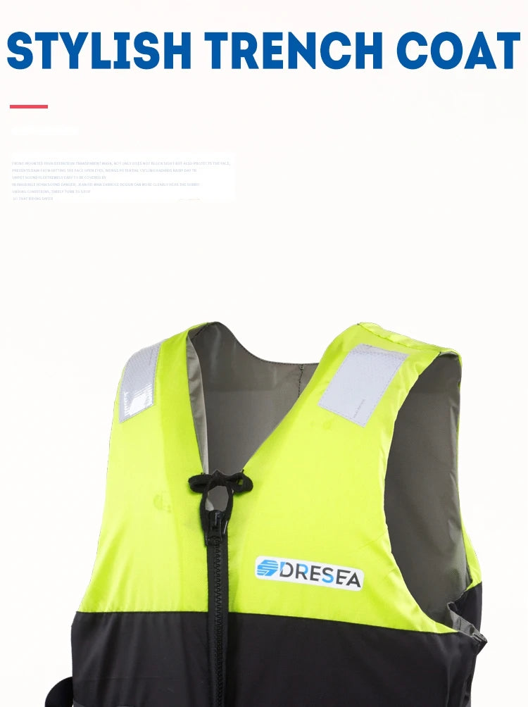 Safe Swim Life Jacket, Kayak Vest, Big Buoyancy Aids, Water Sport Survival Float for Adult, 120kg, New, Summer