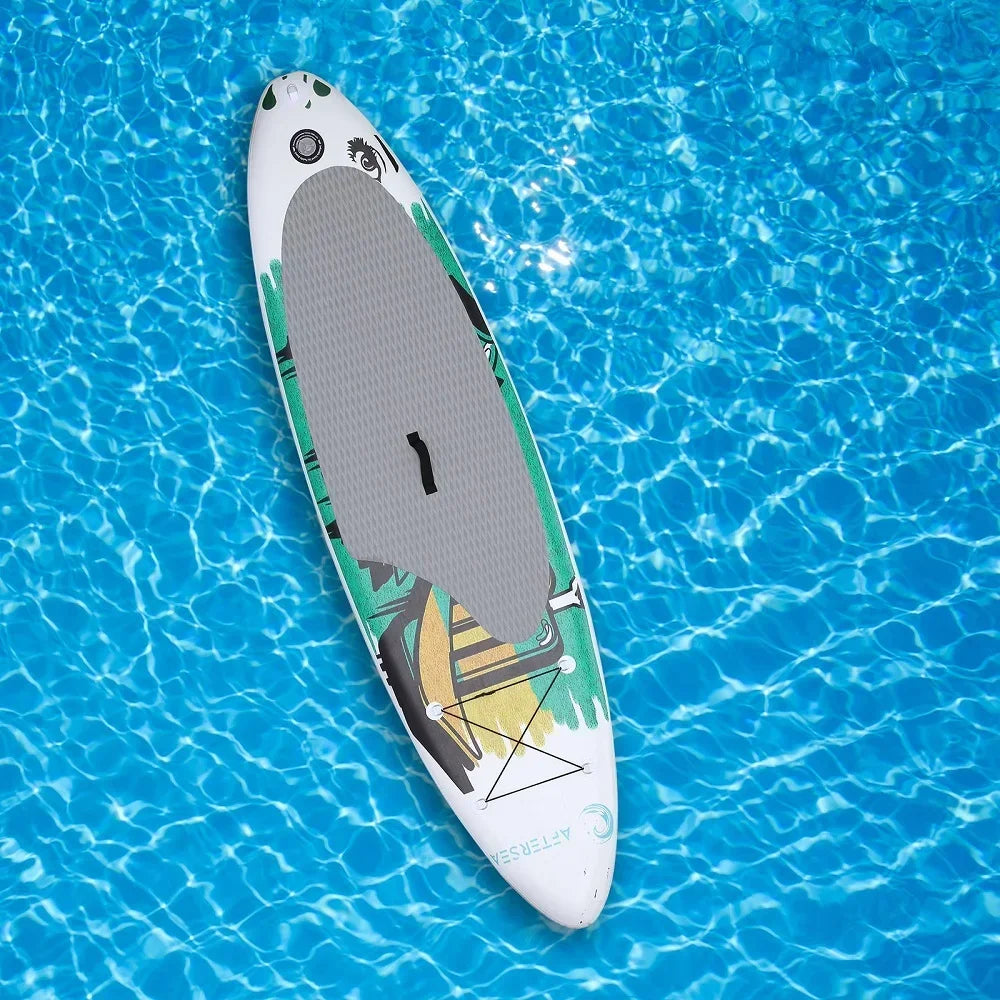 Ultra low price wholesale drop stitch thicker water standing DOUBLE CHAMBER inflatable SUP surfboard