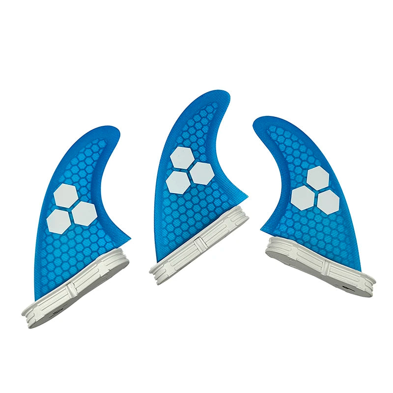 UPSURF FCS 2 FINS Surf Fin G5/G7 Surf Fin Quillas surf For Sup Thuster Fins 3pcs Honeycomb Fiberglass Surfboard Fin M/L Tri Fins