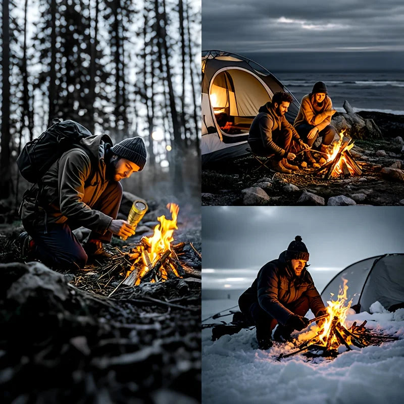 LED High-brightness Golden Dragon Pattern Flashlight 4000mAh Rechargeable Flashlight with Ignition Lens Zoom Function Four Modes