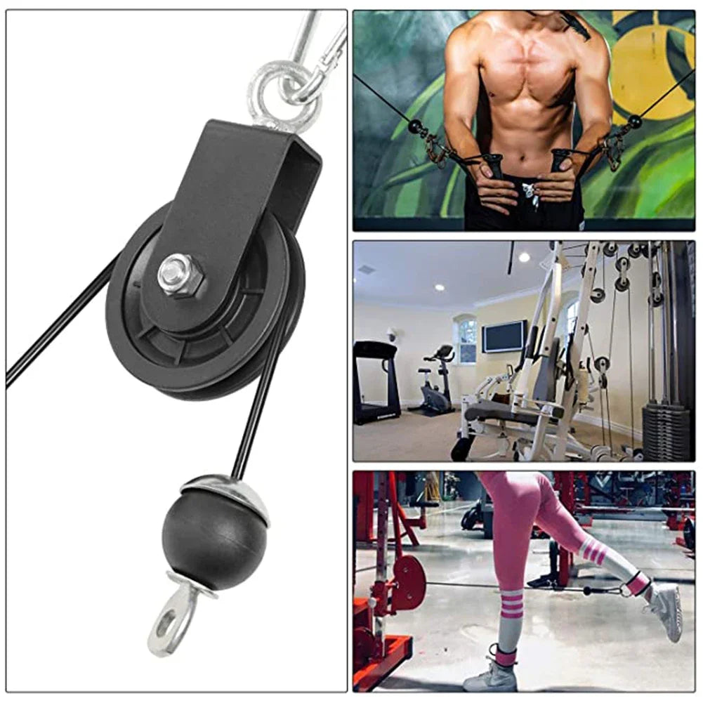 1.5m/2.5m/3m Gym Steel Cable Wire Rope 5mm Heavy Duty Parts Accessories for Lifting Training Pulley Home Fitness Equipment