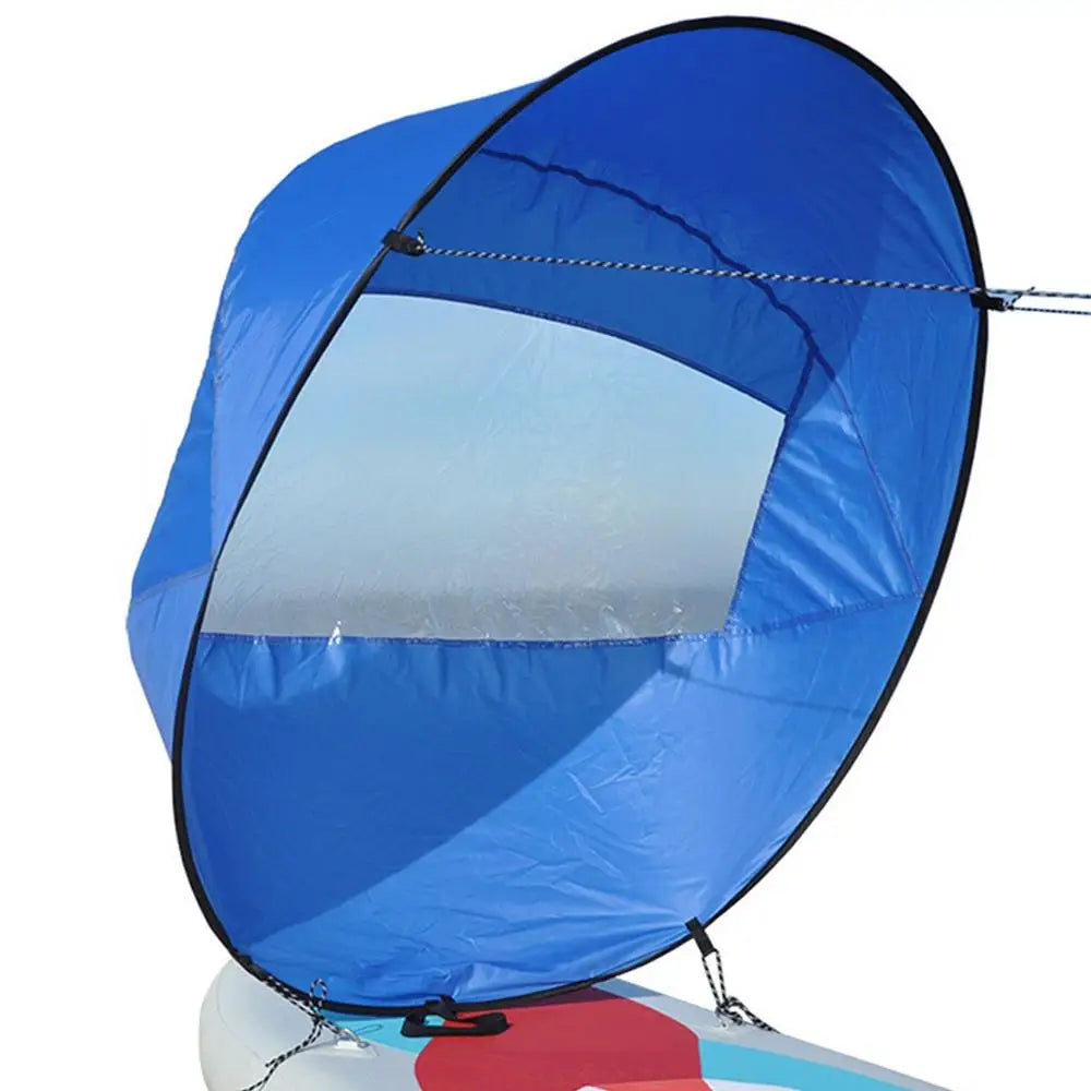 42 Inch Folding Kayak Wind Paddle Sailing Popup Paddle Sail With Clear Window For Kayaks Canoes Inflatable Boats Paddle dropship