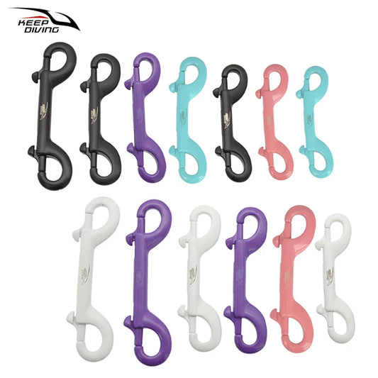 1 PCS KEEP DIVING 316 Stainless Steel Scuba Diving Double Ended Hook Accessory For Equipment BCD Chioce Snap Bolt kit Quick Draw