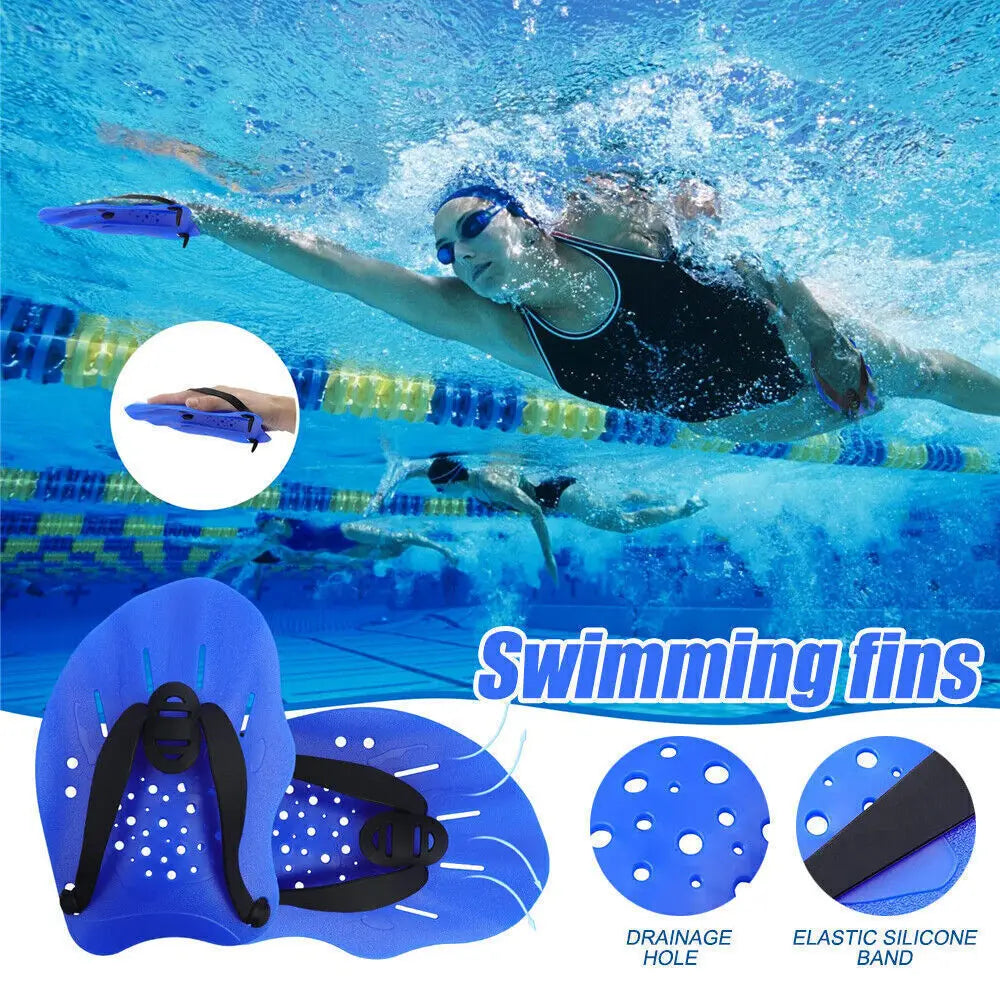 Aquatic Fitness Gloves Water Sports Gloves Water Resistance Gloves Swim Training Paddles Webbed Swimming Gloves