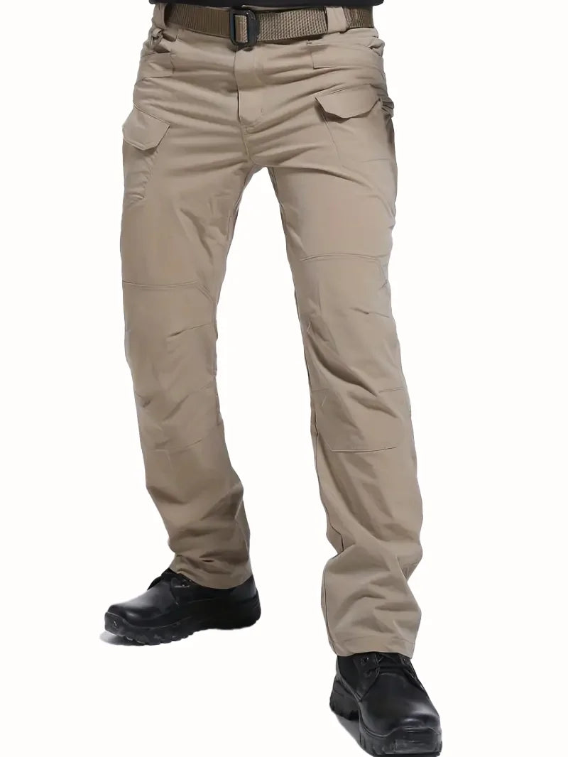 Men's Outdoor Multi Functional Tactical Pants, Multi Pocket Outdoor Hiking Sweatpants, Water-repellent, wear-resistant