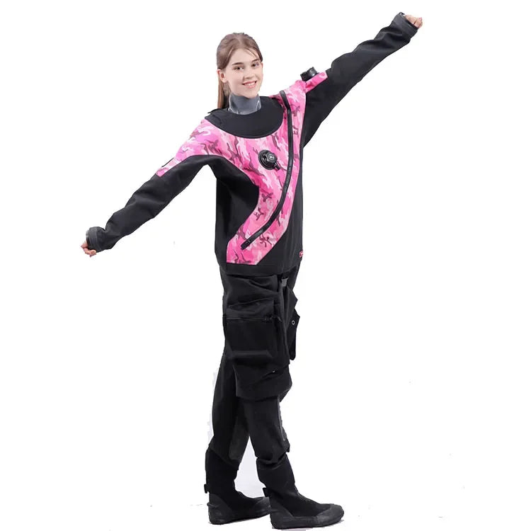 Unisex Drysuit UK Waterproof and Breathable Plus Size (L XL XXL) for Adults 5mm Wetsuits for Diving