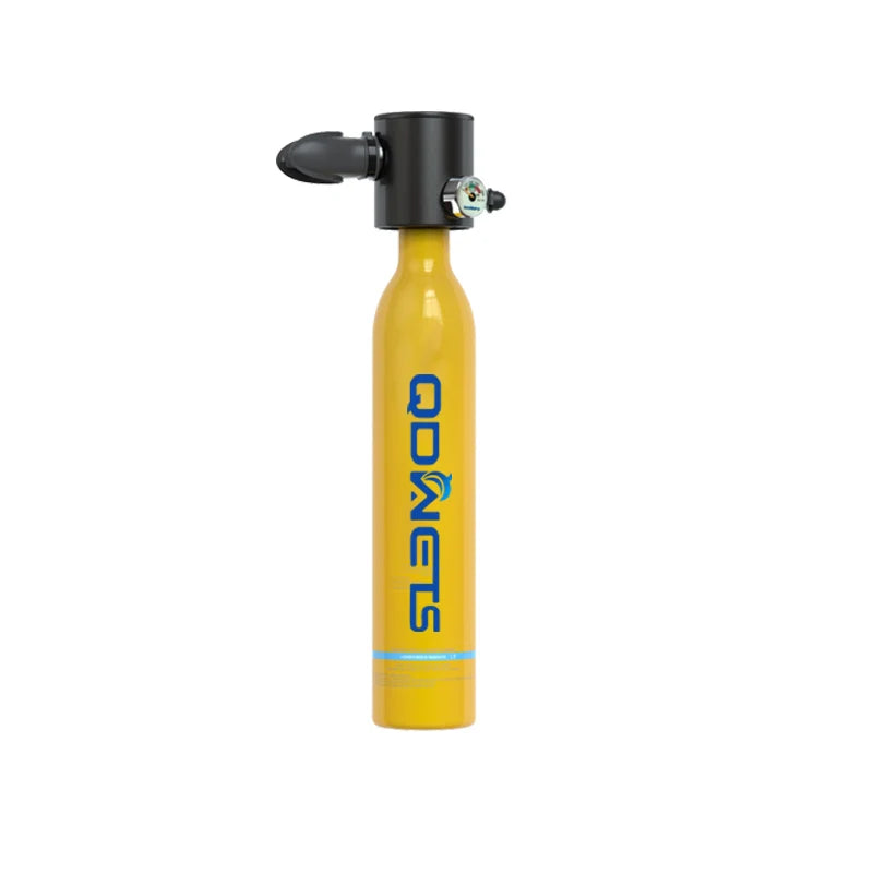 Mini Scuba Tank Diving Equipment 0.5L Outdoor Oxygen Scuba Diving Tank 5-10 Minutes Cylinder Snorkeling Set Hand Pump