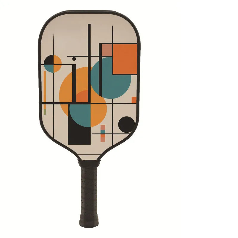 Cartoon Pattern Glassfiber Upgraded Version Pickleball Paddles Set 1 Rackets 1 Balls 1 Ball Bag Outdoor Sports Padelracket Set