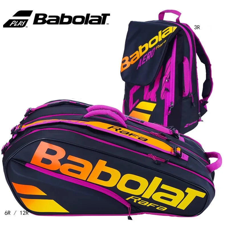 Babolat tennis backpack PURE AERO RAFA raqueteira tennis bag 3-12 tennis racket bag padel racket badminton raquete tenis bag men