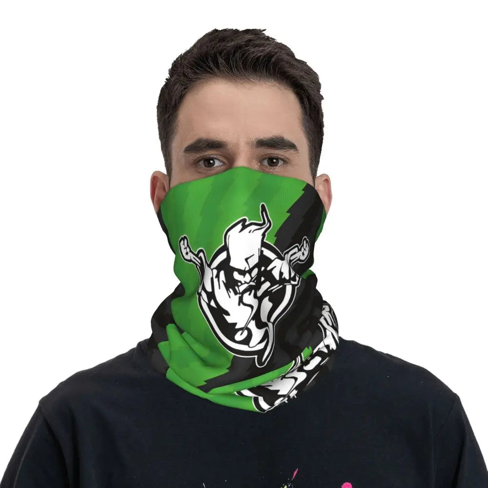 Thunderdom Music Hardcore Bandana Neck Gaiter Printed Mask Scarf Multifunctional Balaclava Outdoor Sports Unisex Breathable