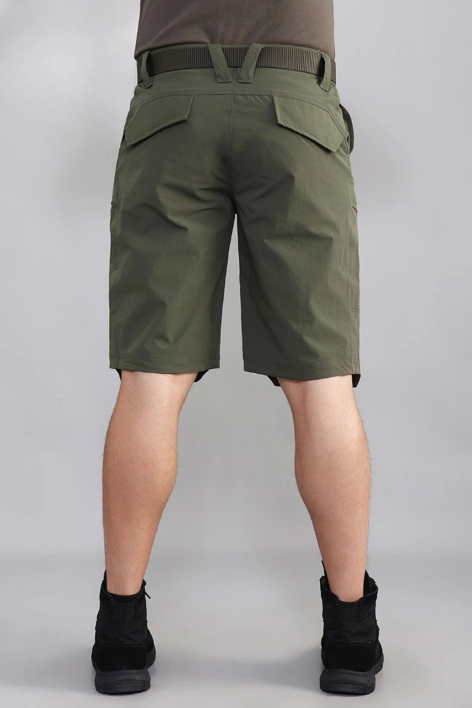 Mens Quick Drying Cargo Shorts Summer Waterproof Outdoor Sports Combat Overalls Multi Pocket Wear-resistant Quarter Pants New