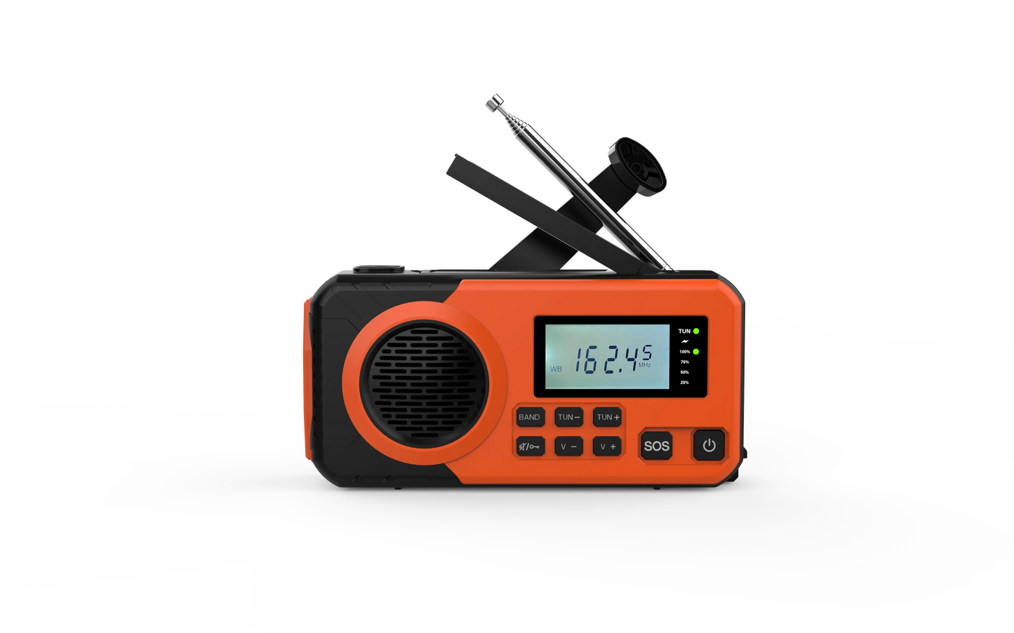 Solar Hand Crank Emergency Weather Radio,SW/AM/FM Portable Radio with 3 LED Flashlight 4000mAh Power Bank Cellphone Charger