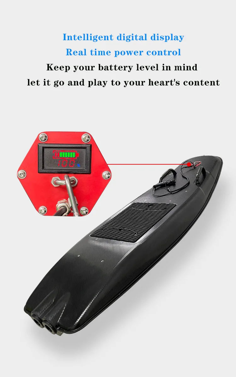 Water Sports Equipment Jetsurf ABS 3.2KWH 55km/H Electric Surf Jet Board Powered Surfboard