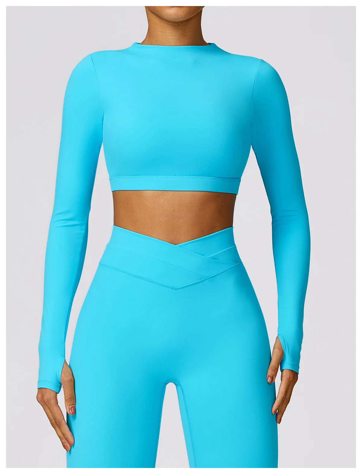 New Sexy Backless Gym Top Women Fitness Crop Yop Quick Dry Sportswear Women Workout Top Long Sleeve Yoga Clothes With chest pads