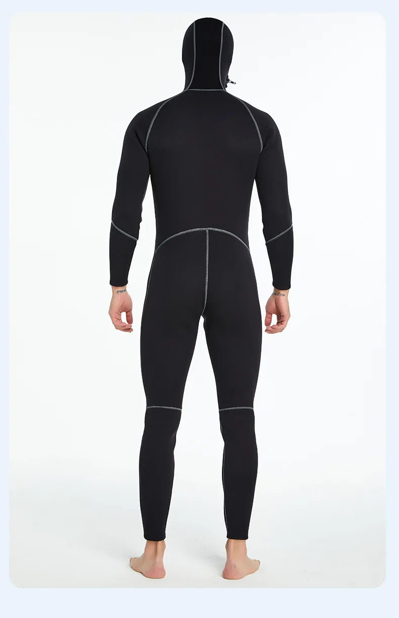 Neopreno Wetsuit Surf Suit 3mm Man Kitesurf Scuba Diving Suit Winter Swimwear Hooded Wetsuit Fullbody Swimsuits Male Rash Guards