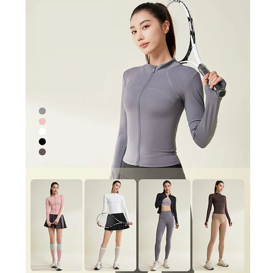 PINGNIAO Women's outdoor breathable sun protection clothing summer thin quick-drying sports jacket UV protection slim top