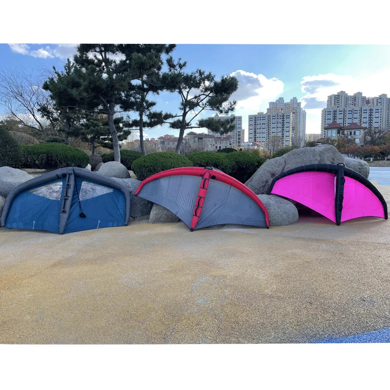 Foil Wing Kite Handheld Inflatable Wing Foil Kitesurfing Fin Wingsurfer Kite for Snow Surfing Ski Surfing