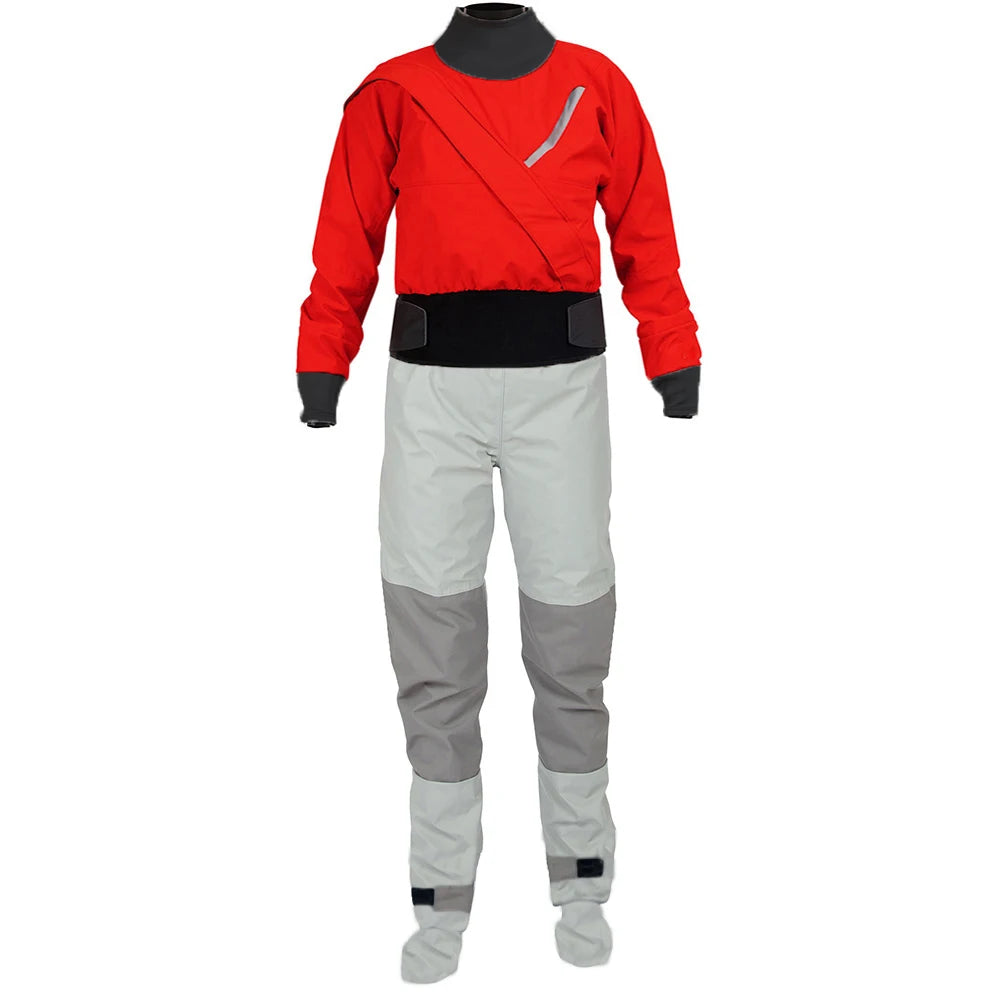 Women's Waterproof and Breathable Padded Dry Suit, Latex Neck, Sleeve Cover, Kayaking, Fishing, Surfing, W18