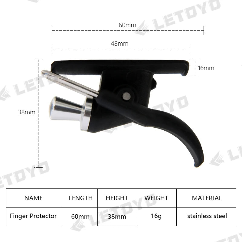 LETOYO Surf Casting Cannon Clip Trigger Thumb Button Breakaway Cannon Casting Finger Protector Casting Aid For Sea Surf Fishing