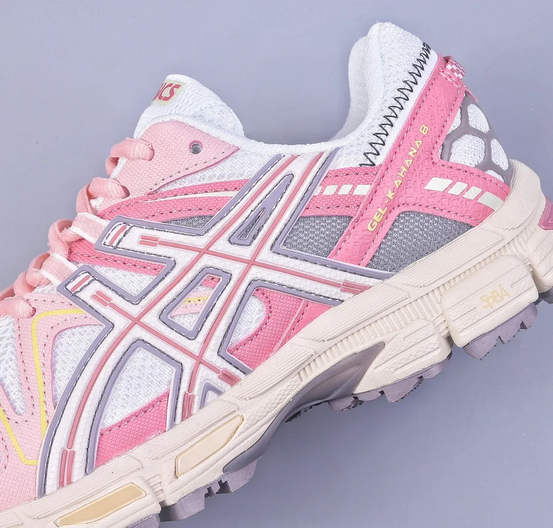Asics GEL Kahana 8 Original Women Running Shoes PINK Cushion Stability Aics GEL Running Kahana8 Breathable Sport Sneakers