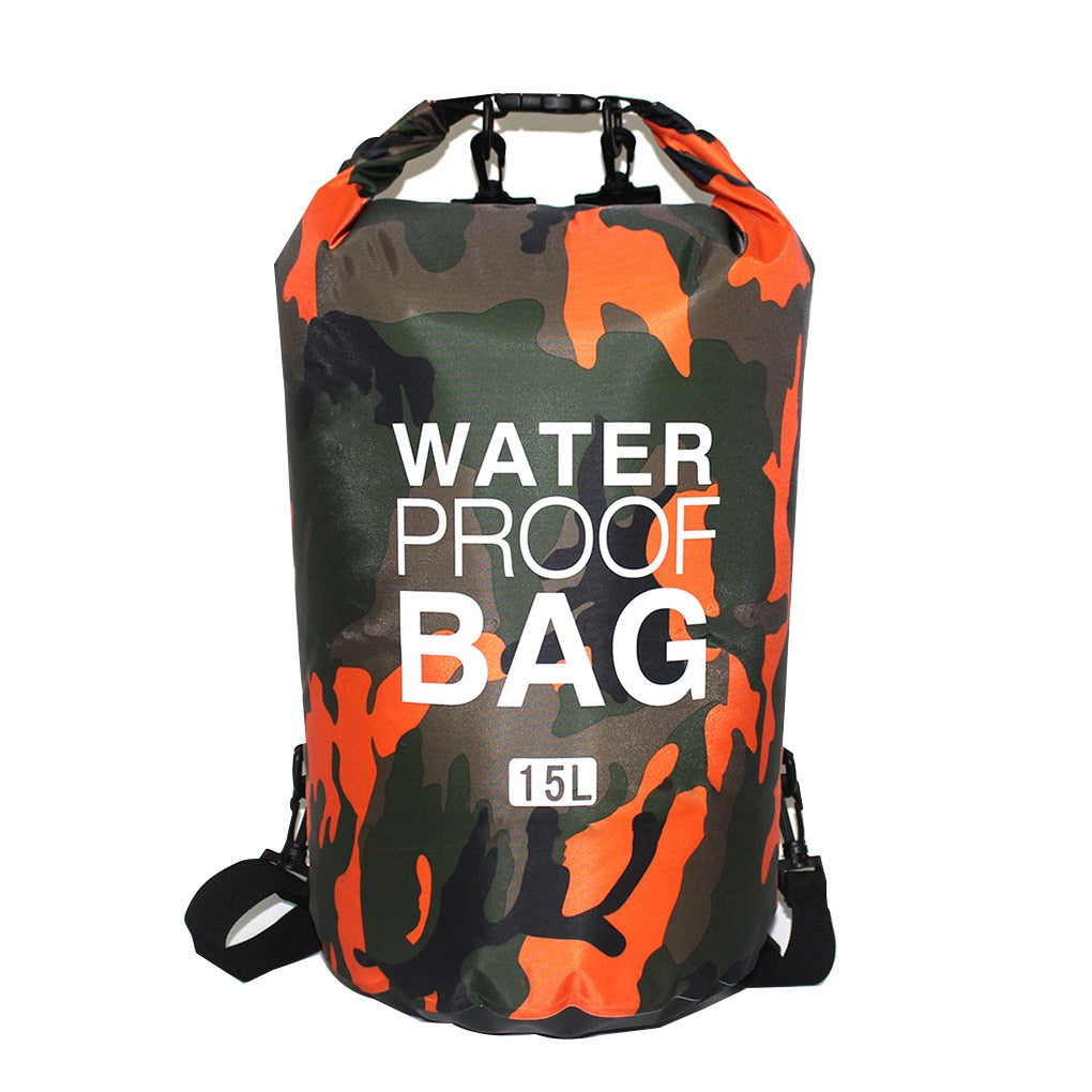 30l à prova dwaterproof água saco de natação saco seco camuflagem cores pesca barco caiaque armazenamento deriva rafting saco 2l 5l 10l 15l 20l