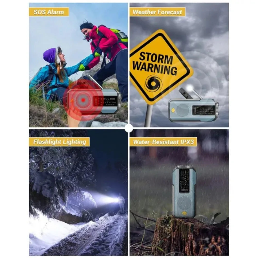 STONEGO Mini Portable Radio Handheld Rechargeable Digital FM USB TF MP3 Player Stonego Speaker Devices Supplies