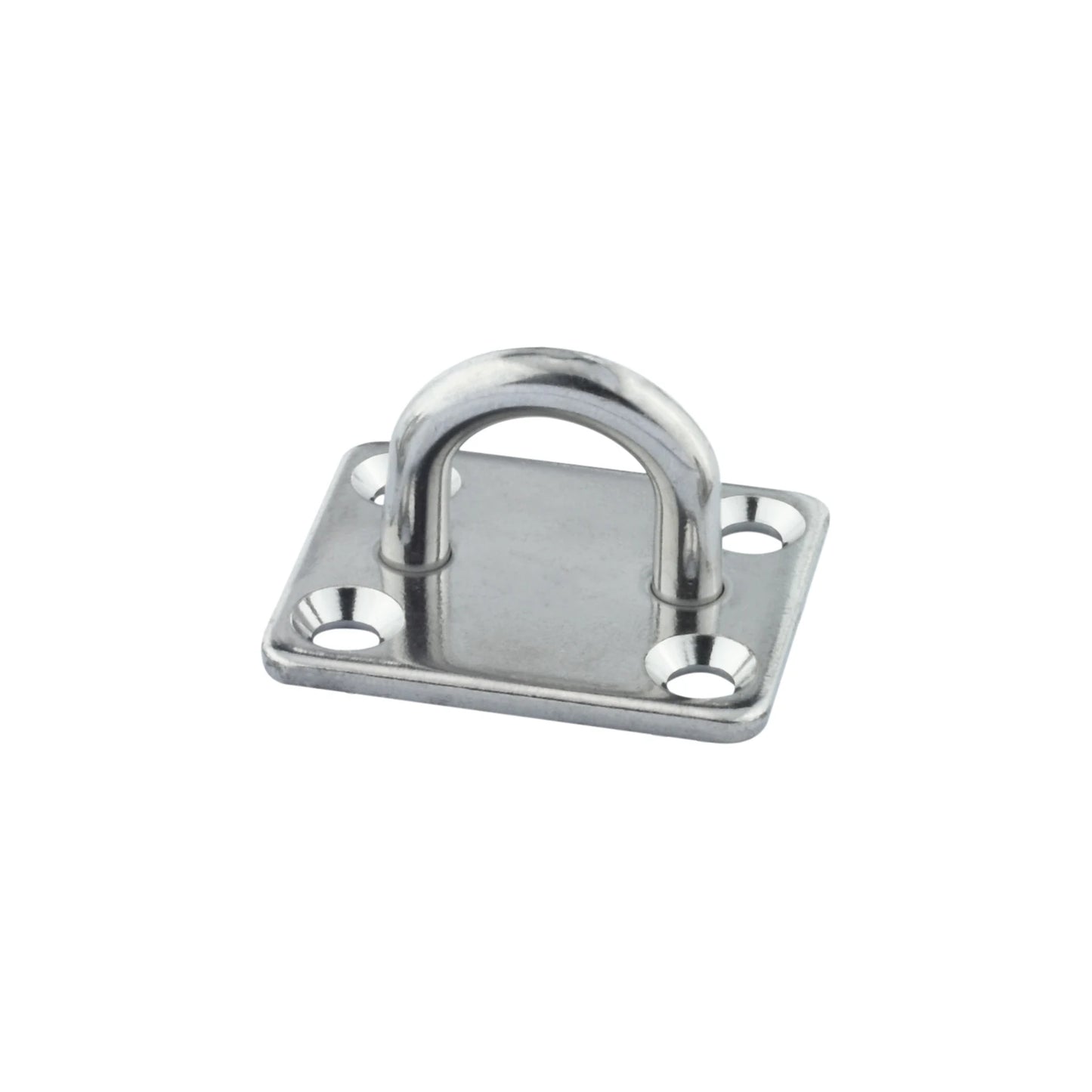 1pc 316 Stainless Steel Square Pad Eye Plate Hook 5mm/6mm/8mm Hanger Heavy Duty Ceiling Wall Boating Yacht Shade Sailing Marine