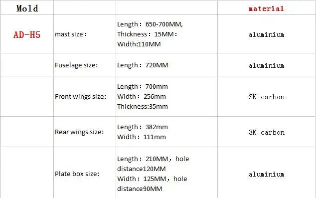 Hydrofoil for Kite Kite, Hydrofoil with Aluminum Mast, H5 Aluminum Foil for Kite, Wingsurf