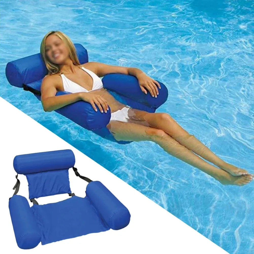 New Inflatable Mattresses Water Swimming Pool Accessories Hammock Lounge Chairs Pool Float Water Sports Toys Float Mat Pool Toys