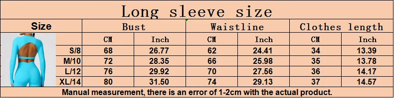 New Sexy Backless Gym Top Women Fitness Crop Yop Quick Dry Sportswear Women Workout Top Long Sleeve Yoga Clothes With chest pads