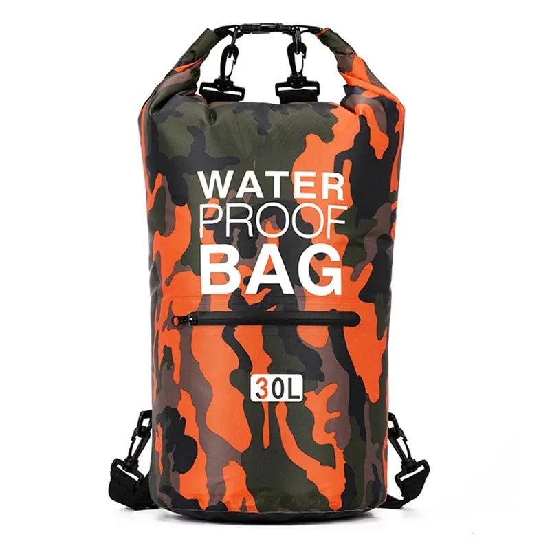 15-30L Waterproof Dry Bags With Wet Separation Beach Pocket Backpack For Kayaking Boating Swimming Outdoor Camping Sports Bag