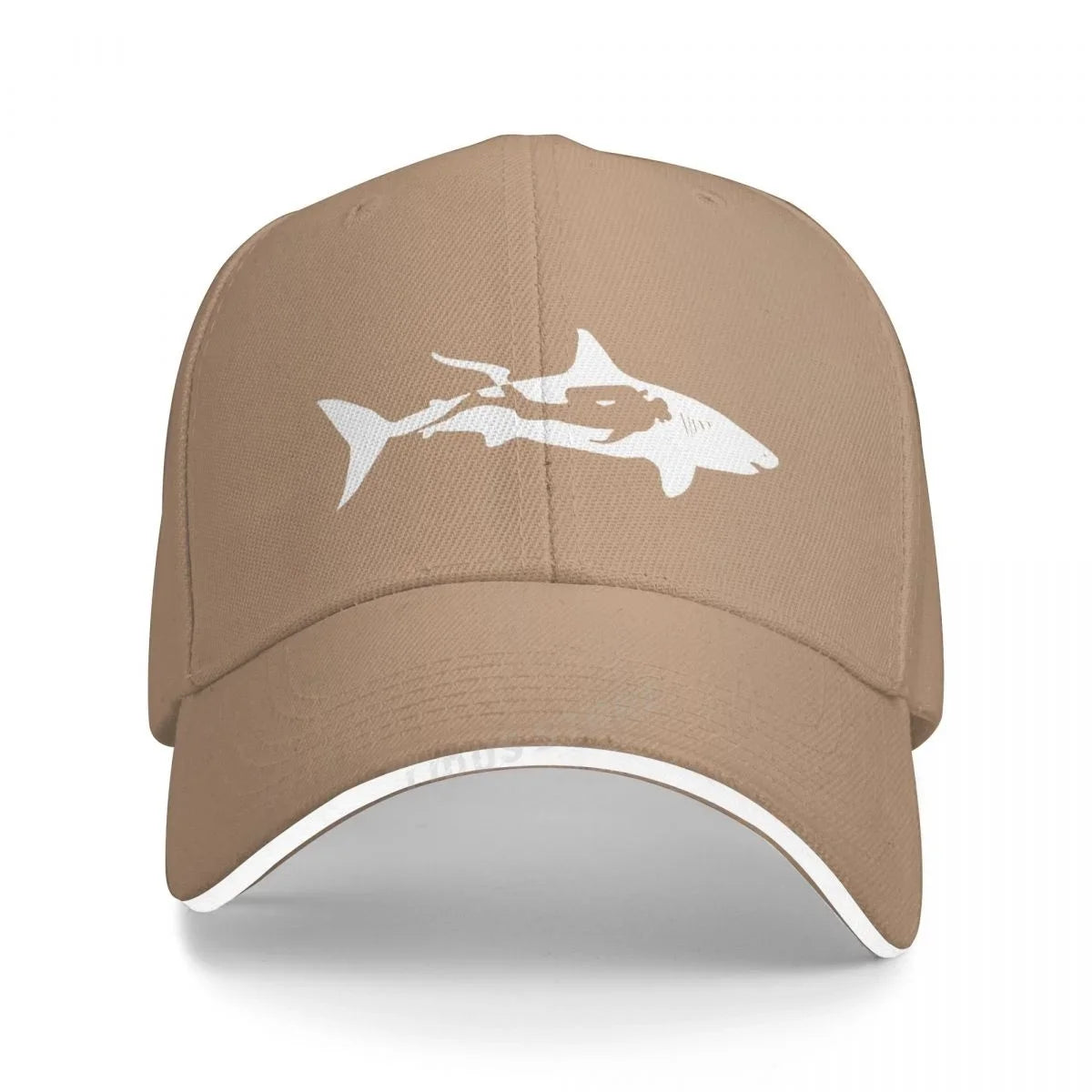 Shark Diver Scuba Diving Dive Baseball Caps Adjustable Fashion Casual Outdoor Style Dive Shark Hats