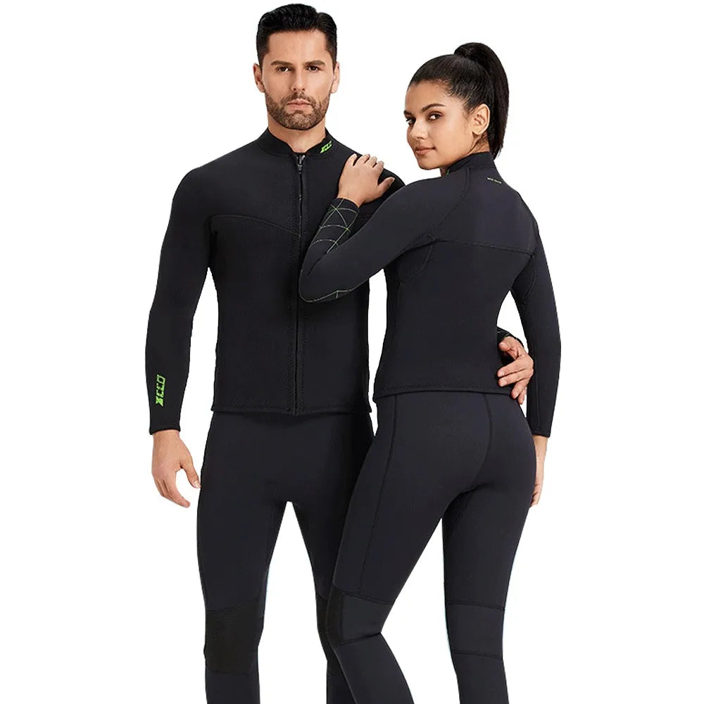 Wetsuit 3mm Neoprene Pant Top Men Women Surf Suit Scuba Diving Suit Kitesurf Swimwear Winter Spearfishing Swimsuits Rash Guards