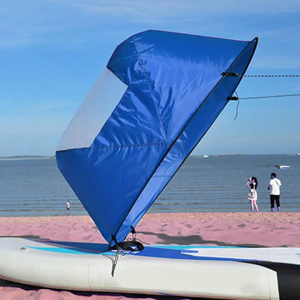 42 Inch Folding Kayak Wind Paddle Sailing Popup Paddle Sail With Clear Window For Kayaks Canoes Inflatable Boats Paddle dropship