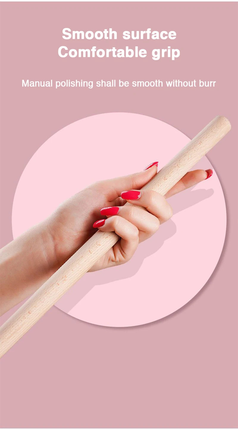 Body Sculpting Home Fitness Wooden Yoga Pole Open Shoulder Beauty Back Posture Corrector Multipurpose Pranayama Stick for Dance