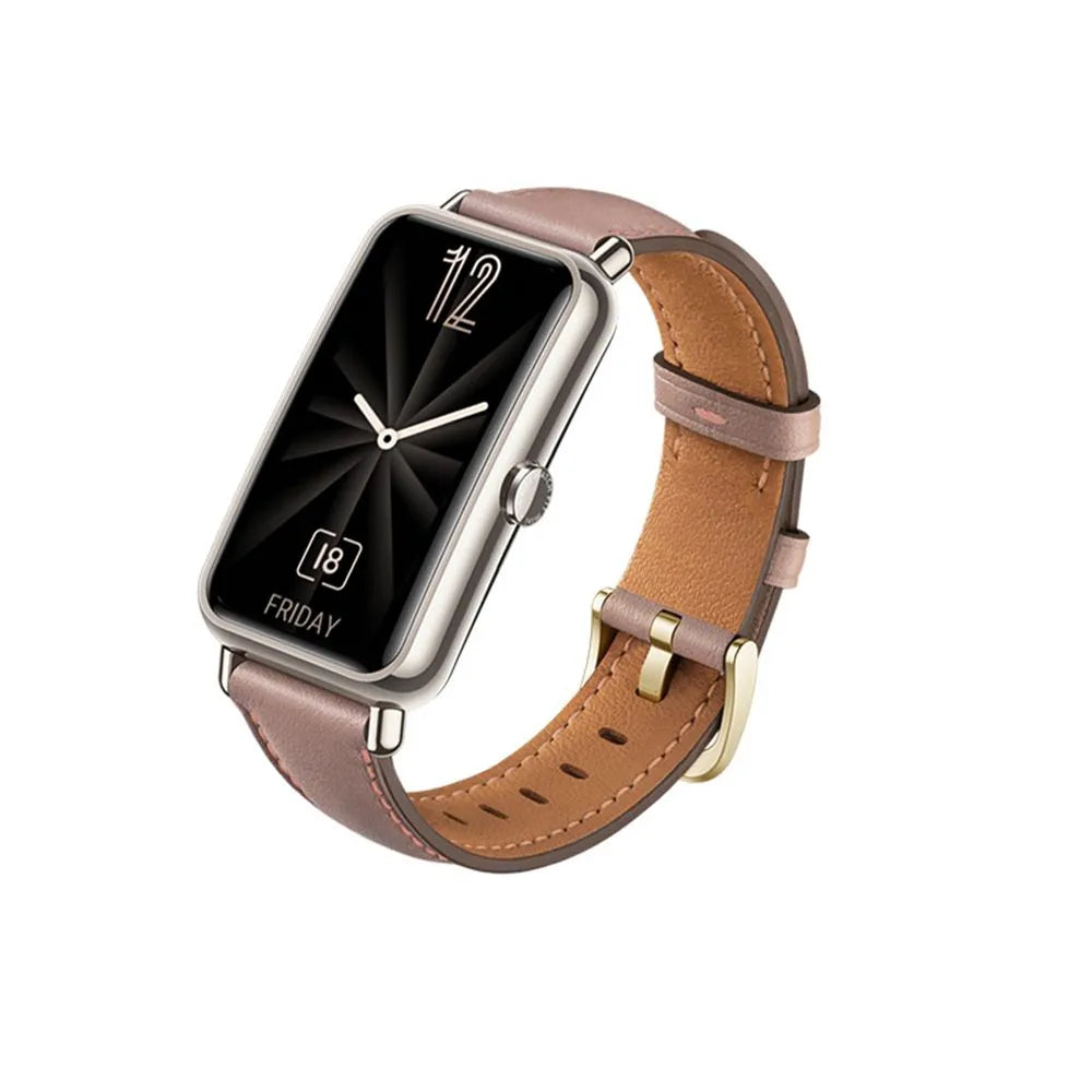 Leather Strap For Huawei Watch Fit Mini Corre Strap Wristband Bracelet Loop Genuine Band Replacement Smart Watch Accessories