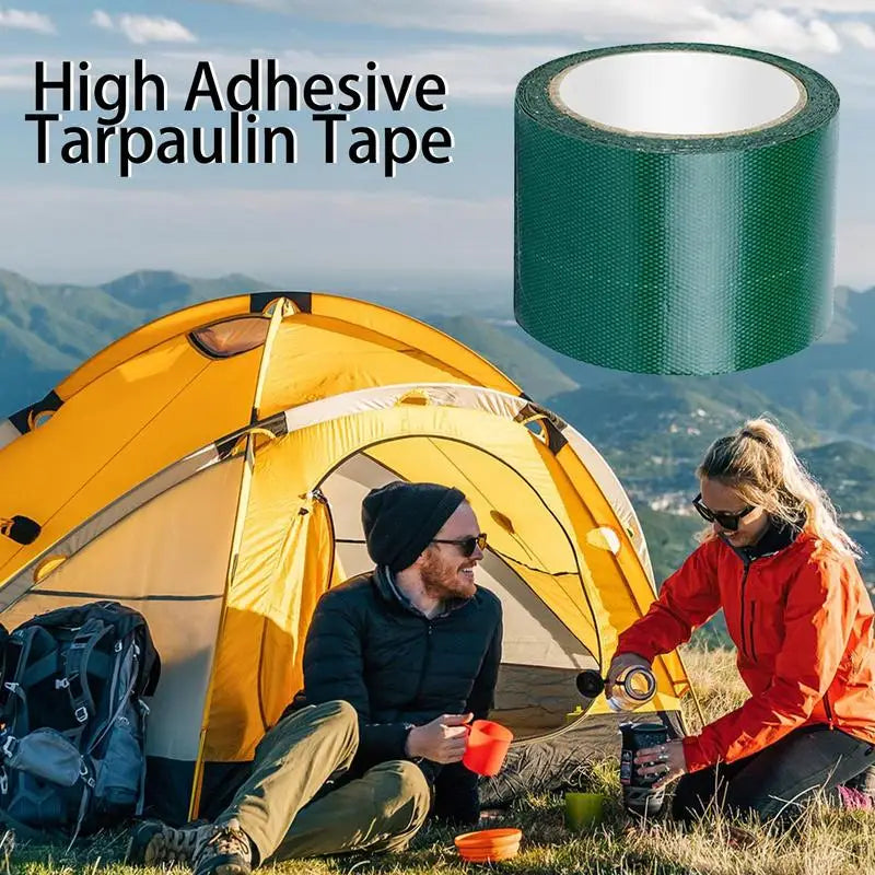 Tent Repair Canvas Awning Sail Kites Waterproof Adhesive Patches Tape Kit 3" X 16.4 Ft RV/Boat Covers Repair Tarpaulin Tape