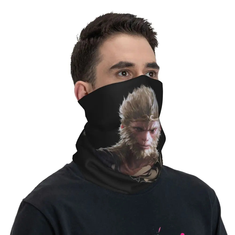 Outdoor Sports Balaclava Black Myth Wukong Monkey King Cycling Mask Breathable Face Masks Running Travel UV Protection Scarve