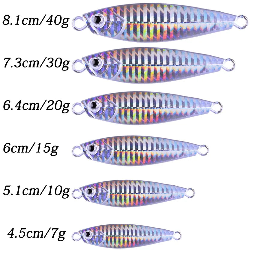 Metal gabarito vib isca de pesca 10g 20g 30g 40g afundando iscas mar jigs colher inverno pesca bom para pesca jigging isca peche atum