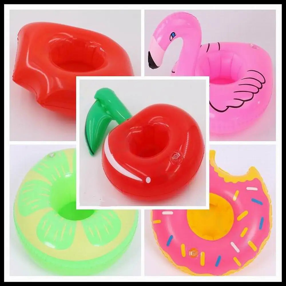Inflatable Drink Holders Floating Toy Pool Party Bath drinking cup Seat Boat Kids Swimming Inflatable Float Water Fun Pool Toys