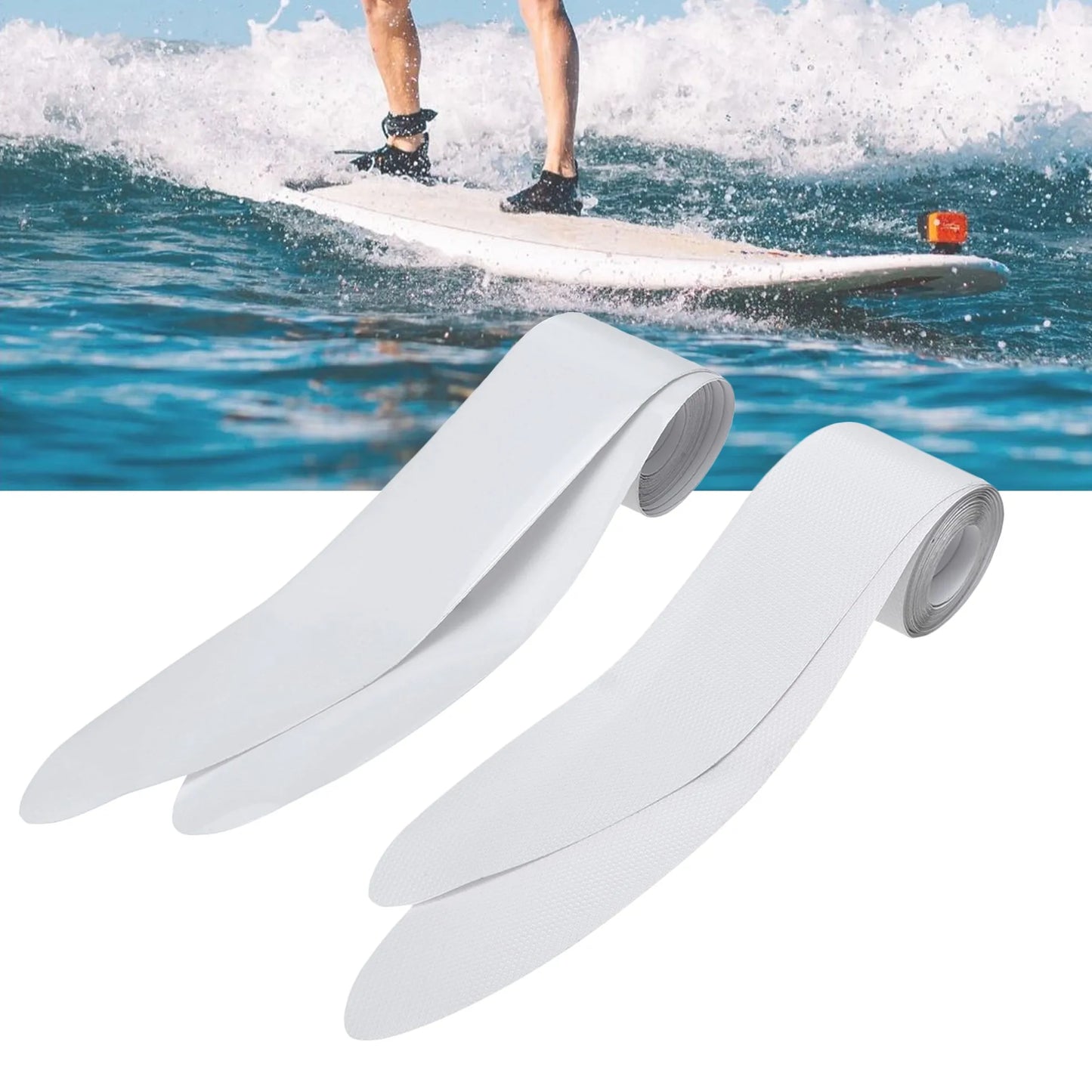 One-Pair Stand Up Paddle Board Rail Protector Tape Surf SUP Rail Guard Tape PVC Clear Surfboard Rail Saver SUP Accessories