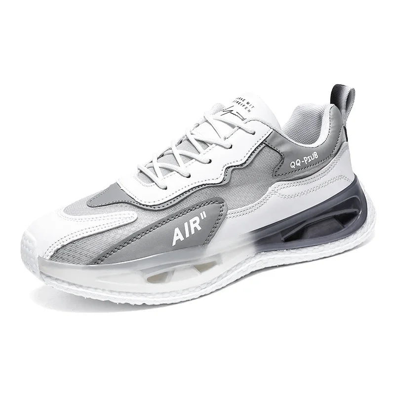 Leather Men's Shoes Fashion Korean Version Trendy Casual Breathable Cushioning Sports Vulcanized Men Shoes