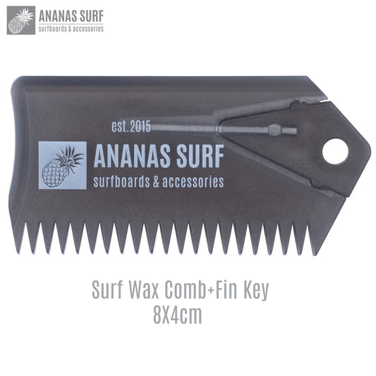 Ananas Surf Wax Comb Surfboard SUP Wax Remove Comb With Fin Key for Water Sports Surf