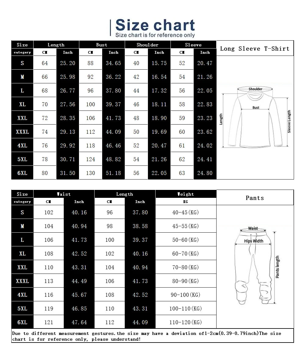 Autumn Long Sleeve+Trousers Suit Men Streetwear Casual Men Long Style Set Oversized Set Long Tracksuit Men Clothing 2 Piece Sets