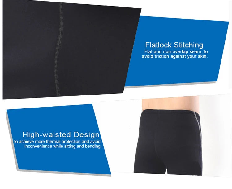 Aleefa Men's 2mm Neoprene Wetsuits Short Pants Diving Shorts for Rash Guard Surfing Snorkeling Swimming Surf Trunk