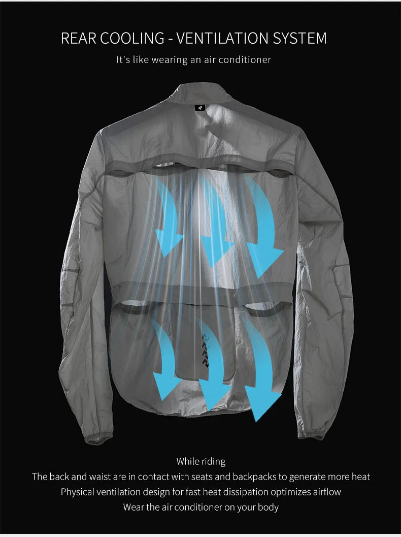 Lameda Cycling Jackets Windproof Waterproof Long Sleeved Windbreaker Lightweight Bike Riding Jacket With 3 Pockets Bicycle Coat