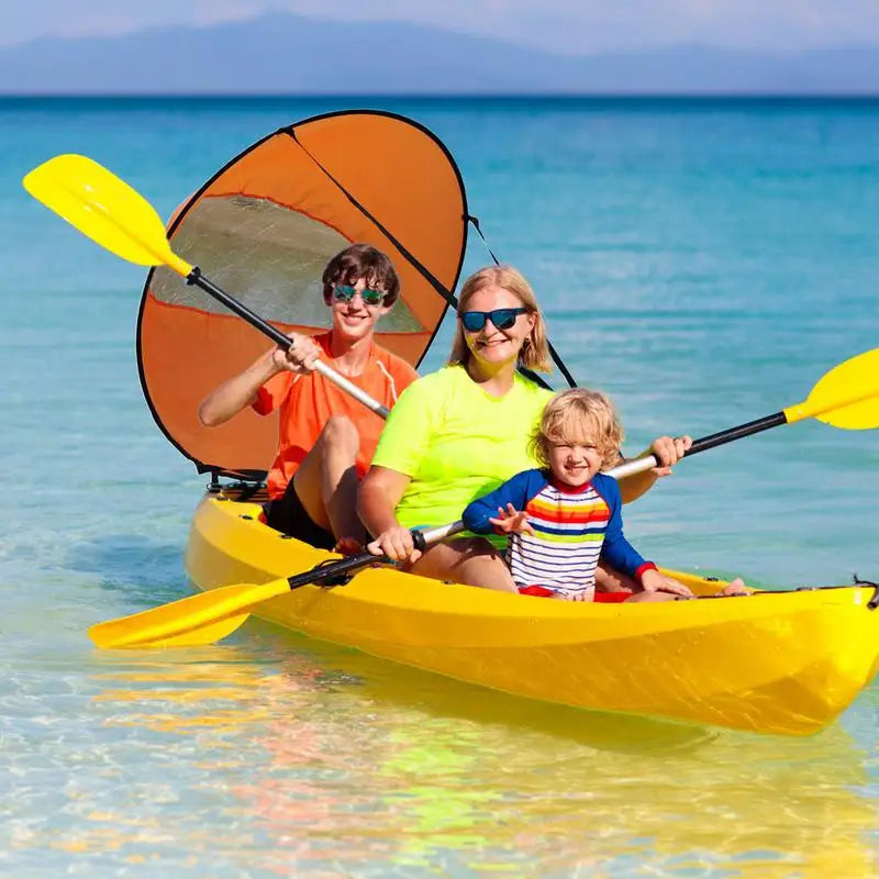 Wind Sail For Paddle Board Windsurfing Sails Paddleboard Kayak Sails With Clear Window Easy-to-Attach Paddle Board Shade Boating