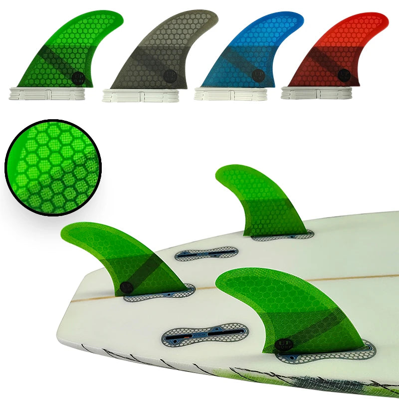Surfboard Fins M Size Tri Fins Double Tabs 2 Surf Fins Surfboard Stabilizer UPSURF FCS 2 Fins Carbon Fiber Performance Core